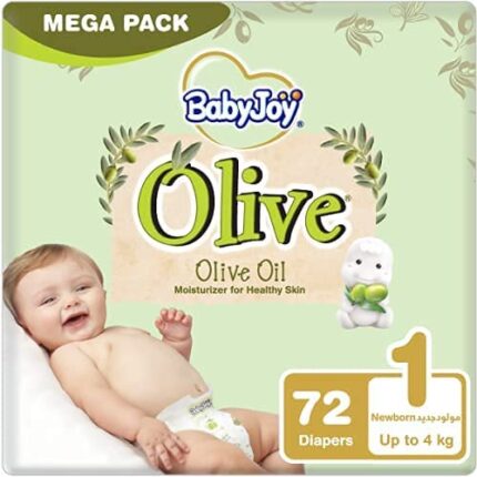 بيبي جوي _ مقاس (1) بزيت الزيتون 72 حفاضة