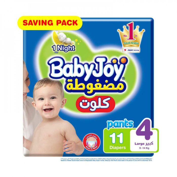 ⁦بيبي جوي _ مقاس (4) كلوت 11 حفاضة⁩ - الصورة ⁦1⁩