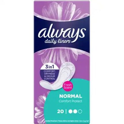 اولويز بانتي لاينر حماية عادي مرن مع عطر (20) قطعة