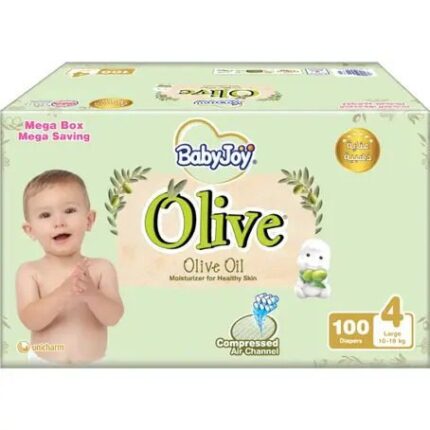بيبي جوي _ مقاس (4) بوكس بزيت الزيتون 100 حفاضة