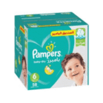 بامبرز _ صندوق جامبو مقاس (6) عدد 58 حبة