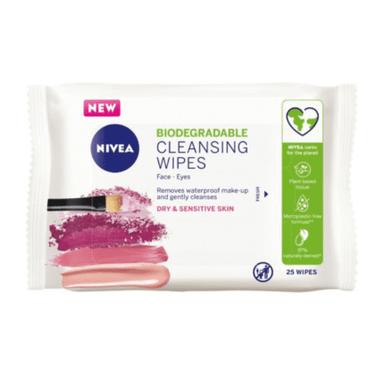 نيفيا _ مناديل للتنظيف اللطيف للبشرة الحساسه الى الجافه 25 منديل