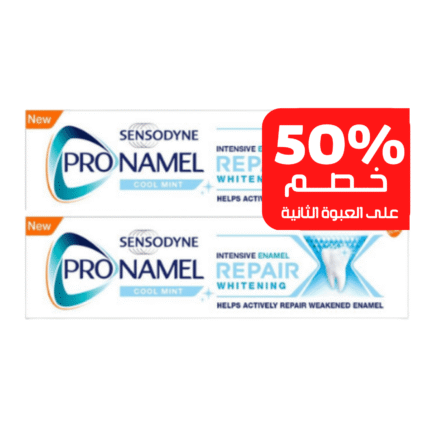 سنسوداين _ معجون أسنان واقي المينا بالنعناع المنعش مع خصم 50% على الحبة الثانية