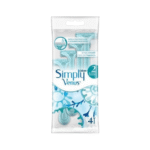 جيليت _ ماكينة حلاقة سيمبلي فينوس بشفرتين للنساء 4 حبة