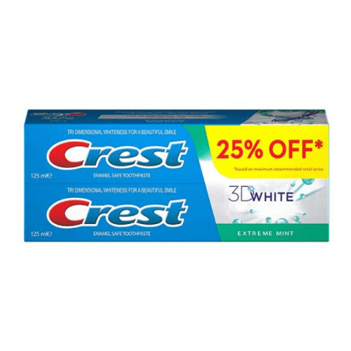 تعديل صور الموقع 500500 (84) كريست _ معجون اسنان 3D مبيض قوة النعناع 125x2مل - الصورة 1