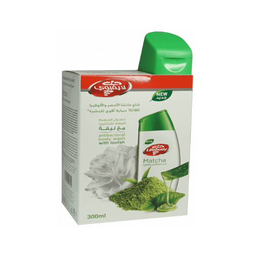 تعديل صور الموقع 500500 (64) لايفبوي _ سائل استحمام المضاد للبكتيريا مع بشاي الماتشا 300مل+ليفة هدية - الصورة 1