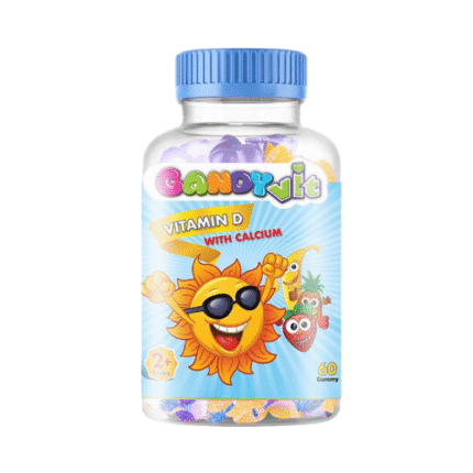 كاندي فيت _ حلوى للأطفال بالكالسيوم و فيتامين D عدد 60 حبة
