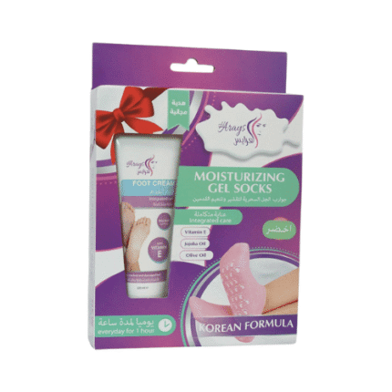 العرايس _ جوارب الجل السحرية لتقشير وتنعيم القدمين مع كريم العرايس هدية مجانية