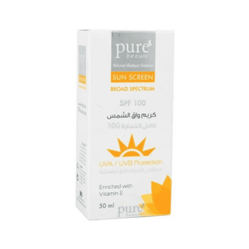 تعديل صور الموقع 500500 - 2024-01-15T204350.764 بيور بيوتي _ كريم واق الشمس عامل حماية 100حجم 50 مل - الصورة 1