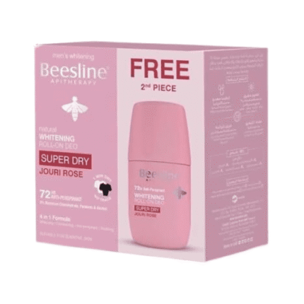 بيزلين _ مزيل عرق رول أون ورد جوري 1+1 مجانا 48 ساعة حماية