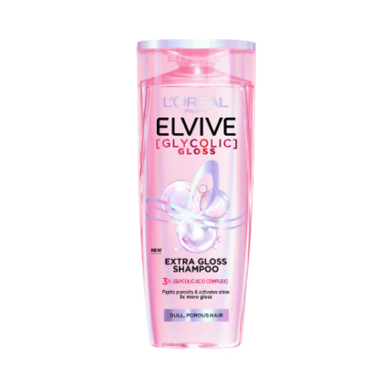 لوريال _شامبو Elvive Glycolic Gloss لمعان وحيوية للشعر الباهت  600 مل