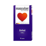 ماسكولان _  واقي ذكري تحفيز إضافي ومتعة قصوى بفضل النقاط البارزة (10 قطع)