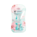 تشيلو _ أمواس حلاقة تشيلو النسائية بخلاصة الصبار عبوة 2 حبة ب 4 شفرات