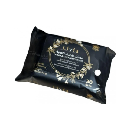 ليفيا _ مناديل لتنظيف العباية منعشة  30 منديل